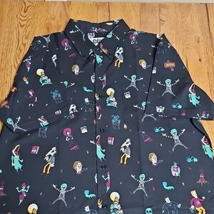 RSVLTS Black Shirt with Colorful Graphic Design